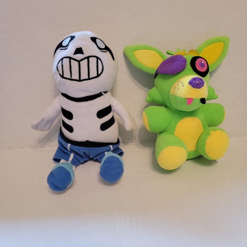 Two Five Nights at Freddie's Stuffies. 7" tall